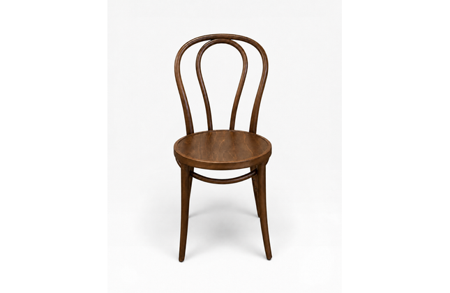 AMKO 600V Walnut Commercial Grade Restaurant Wood Chair