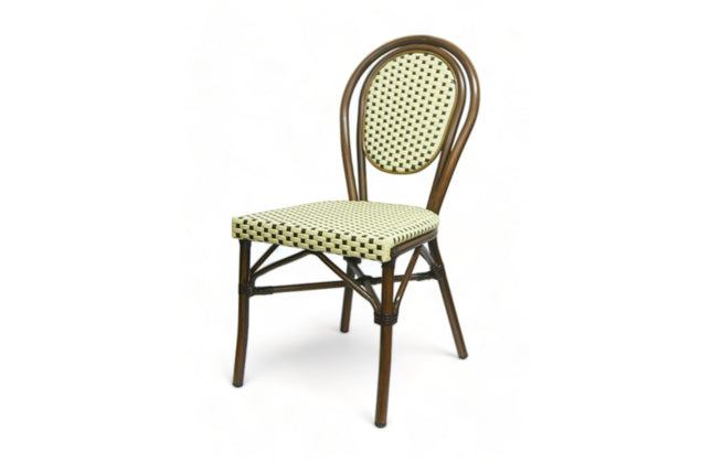 AMKO 606SW Beige and Black Aluminum Commercial Grade Restaurant Chair (Copy)