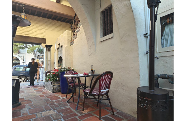 AMKO 608SR Red and White Aluminum Commercial Grade Restaurant Chair