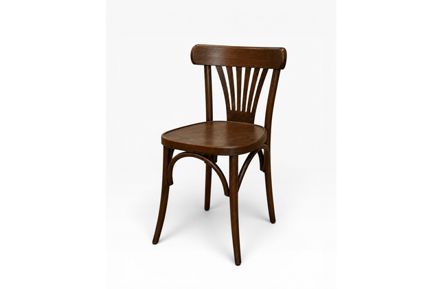 AMKO 620V Walnut Commercial Grade Restaurant Wood Chair
