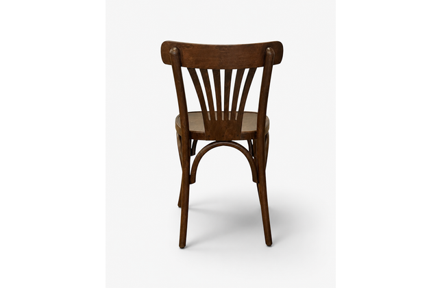 AMKO 620V Walnut Commercial Grade Restaurant Wood Chair
