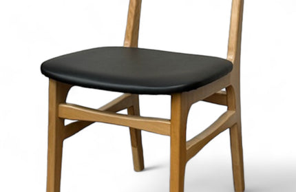 AMKO 629P Natural Commercial Grade Restaurant Wood Chair