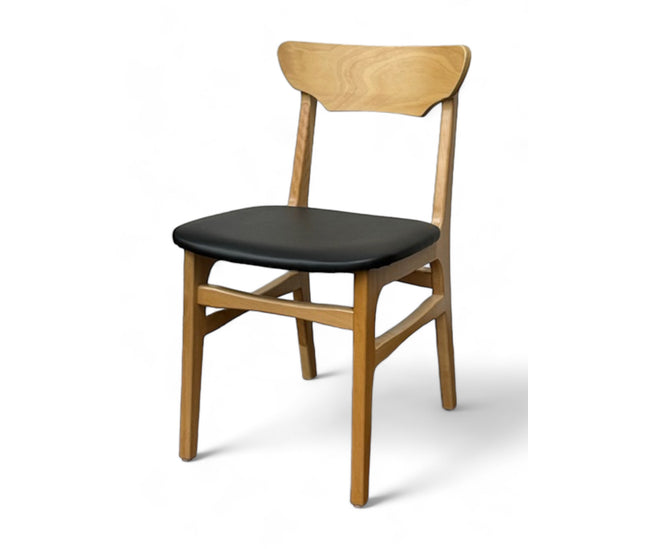 AMKO 629P Natural Commercial Grade Restaurant Wood Chair