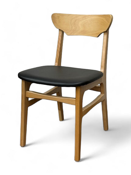 AMKO 629P Natural Commercial Grade Restaurant Wood Chair