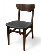 AMKO 629P Walnut Commercial Grade Restaurant Wood Chair