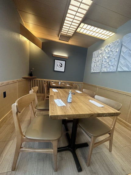 AMKO 629P Natural Commercial Grade Restaurant Wood Chair