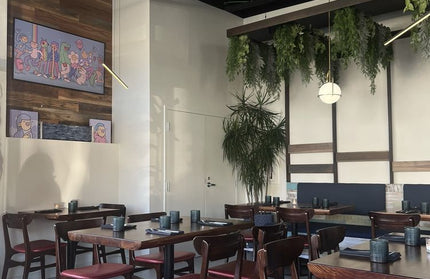 AMKO 629P Walnut Commercial Grade Restaurant Wood Chair