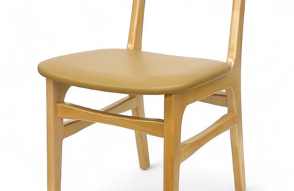 AMKO 629P Natural Commercial Grade Restaurant Wood Chair