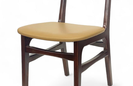 AMKO 629P Walnut Commercial Grade Restaurant Wood Chair