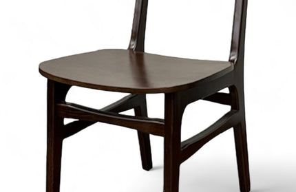 AMKO 629P Walnut Commercial Grade Restaurant Wood Chair