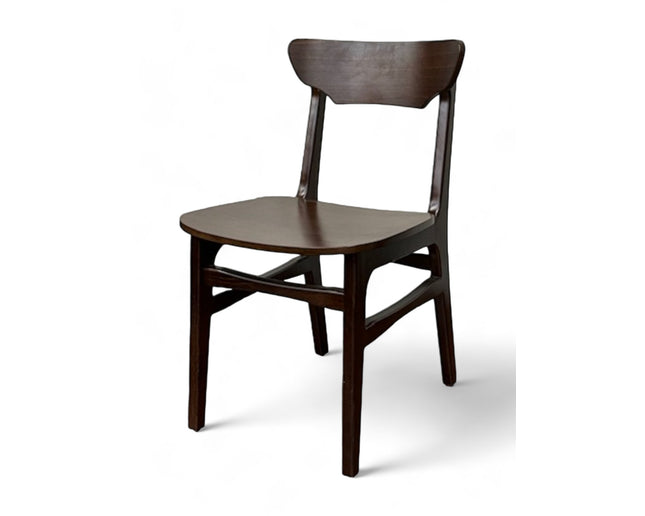 AMKO 629P Walnut Commercial Grade Restaurant Wood Chair