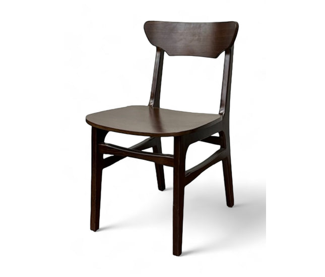 AMKO 629P Walnut Commercial Grade Restaurant Wood Chair