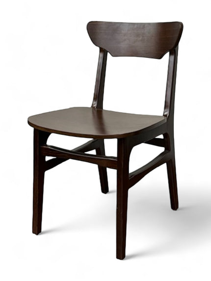 AMKO 629P Walnut Commercial Grade Restaurant Wood Chair