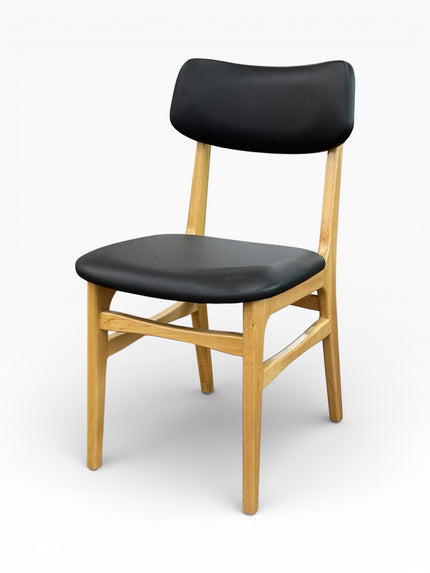 AMKO 630P Natural Commercial Grade Restaurant Wood Chair