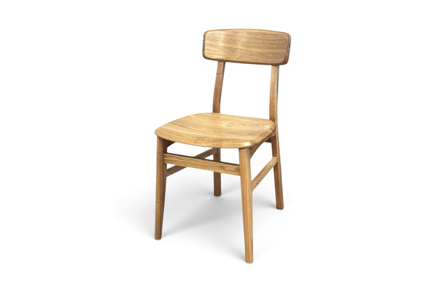 AMKO 640 Natural Ashwood Commercial Grade Restaurant Wood Chair