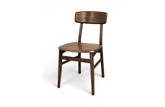 AMKO 640 Walnut Ashwood Commercial Grade Restaurant Wood Chair