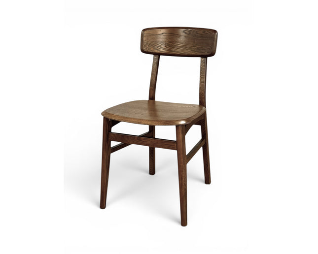 AMKO 640 Walnut Ashwood Commercial Grade Restaurant Wood Chair