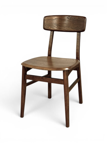 AMKO 640 Walnut Ashwood Commercial Grade Restaurant Wood Chair