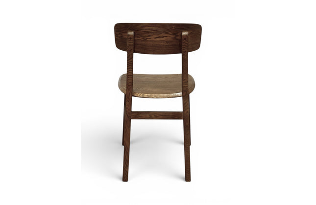 AMKO 640 Walnut Ashwood Commercial Grade Restaurant Wood Chair