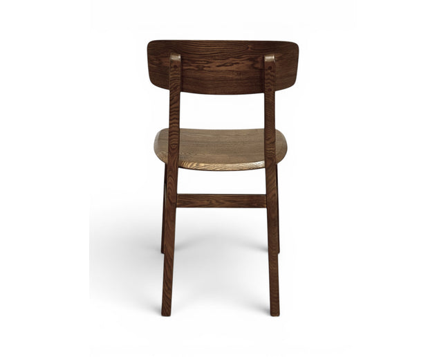 AMKO 640 Walnut Ashwood Commercial Grade Restaurant Wood Chair