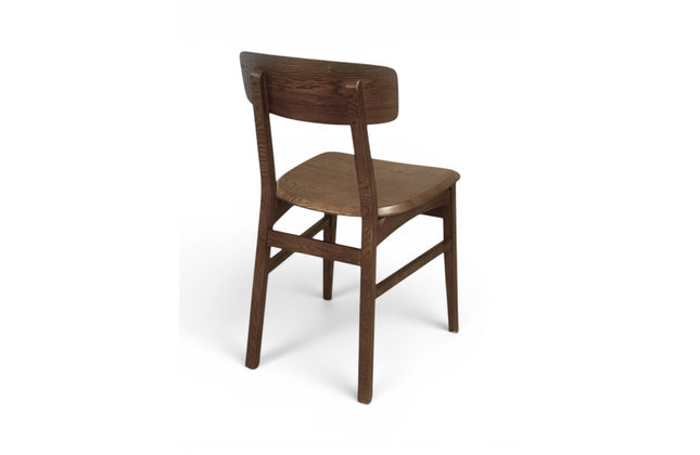 AMKO 640 Walnut Ashwood Commercial Grade Restaurant Wood Chair
