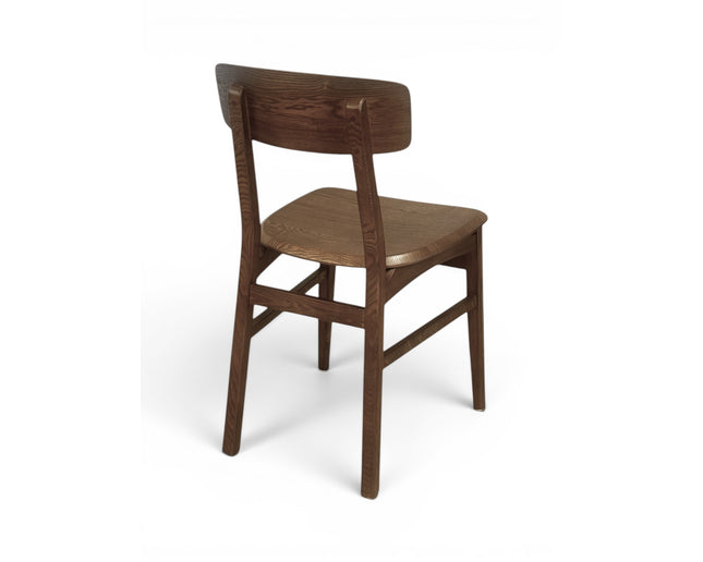 AMKO 640 Walnut Ashwood Commercial Grade Restaurant Wood Chair