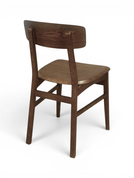 AMKO 640 Walnut Ashwood Commercial Grade Restaurant Wood Chair