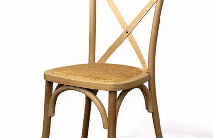 AMKO 732P Natural Commercial Grade Restaurant Wood Chair