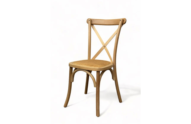 AMKO 732P Natural Commercial Grade Restaurant Wood Chair