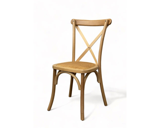 AMKO 732P Natural Commercial Grade Restaurant Wood Chair