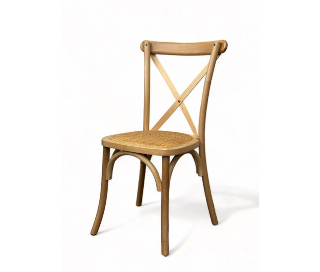 AMKO 732P Natural Commercial Grade Restaurant Wood Chair