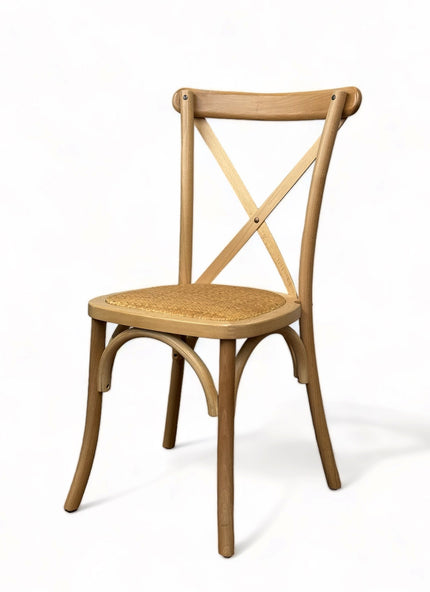AMKO 732P Natural Commercial Grade Restaurant Wood Chair