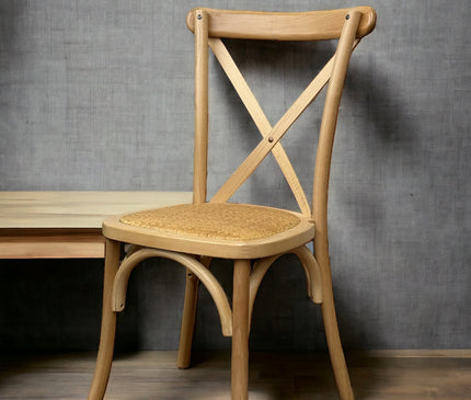 AMKO 732P Natural Commercial Grade Restaurant Wood Chair