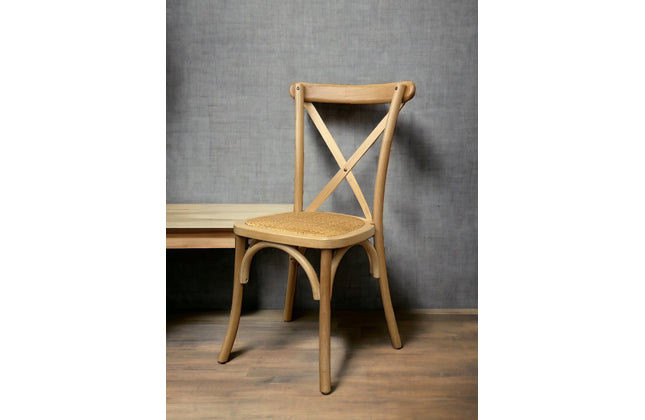 AMKO 732P Natural Commercial Grade Restaurant Wood Chair