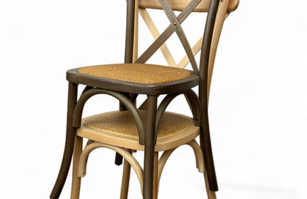 AMKO 732P Natural Commercial Grade Restaurant Wood Chair