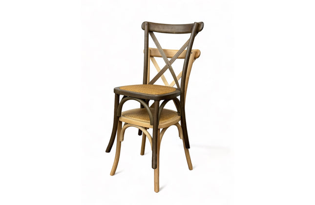 AMKO 732P Natural Commercial Grade Restaurant Wood Chair