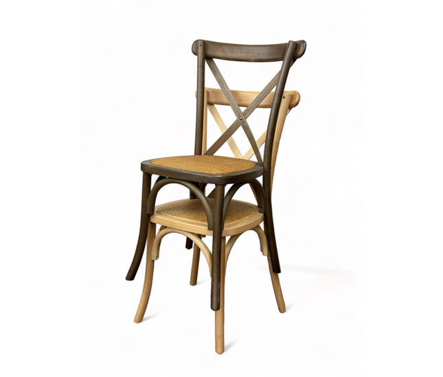 AMKO 732P Natural Commercial Grade Restaurant Wood Chair