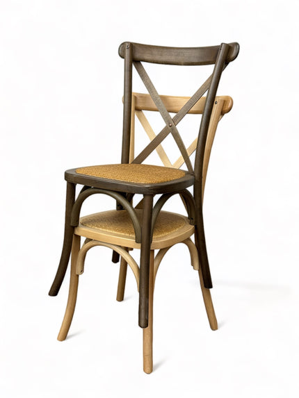 AMKO 732P Natural Commercial Grade Restaurant Wood Chair