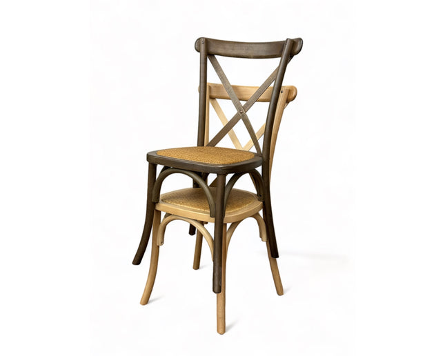 AMKO 732P Walnut Commercial Grade Restaurant Wood Chair