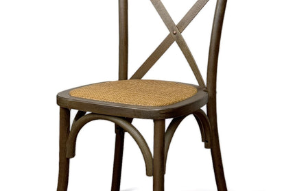 AMKO 732P Walnut Commercial Grade Restaurant Wood Chair