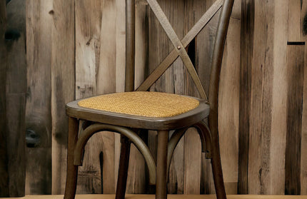 AMKO 732P Walnut Commercial Grade Restaurant Wood Chair