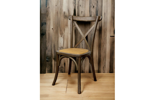 AMKO 732P Walnut Commercial Grade Restaurant Wood Chair