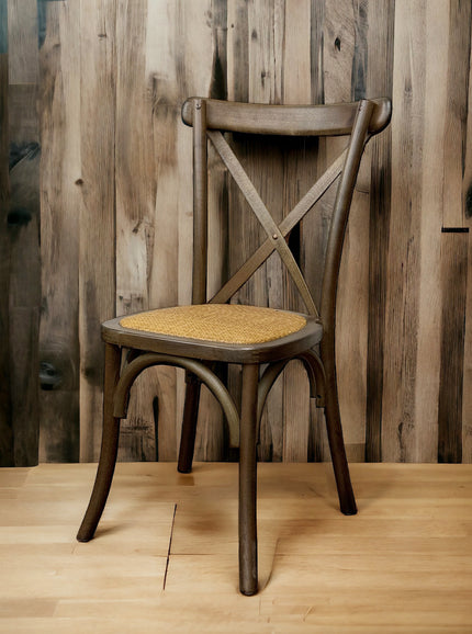 AMKO 732P Walnut Commercial Grade Restaurant Wood Chair