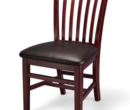 AMKO 827W Commercial Grade Restaurant Wood Chair