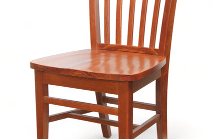 AMKO 827w Cherry Commercial Grade Restaurant Wood Chair