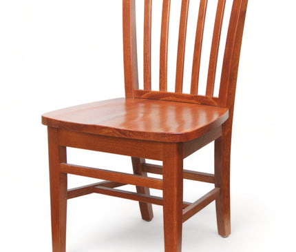 AMKO 827w Cherry Commercial Grade Restaurant Wood Chair