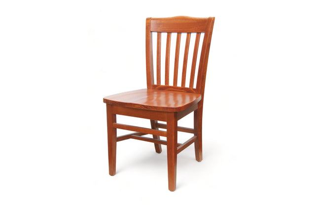 AMKO 827w Cherry Commercial Grade Restaurant Wood Chair