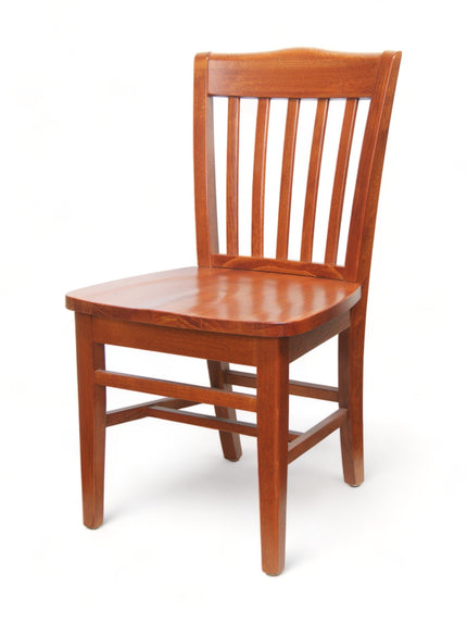 AMKO 827w Cherry Commercial Grade Restaurant Wood Chair