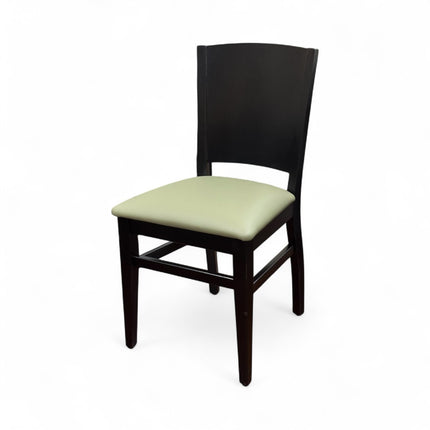 AMKO 855P Ebony Restaurant Solid Wood Chair on Sale $99