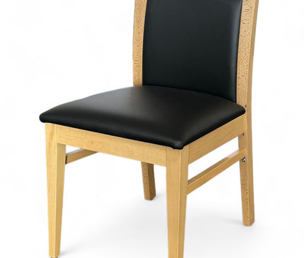 AMKO 875P Natural Commercial Grade Restaurant Wood Chair